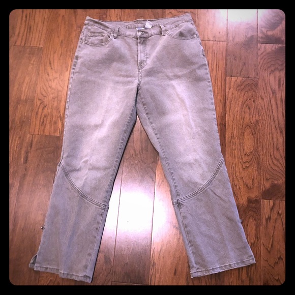 Diane Gilman Denim - Diane Gilman DG2 Gray Jeans size 14 P